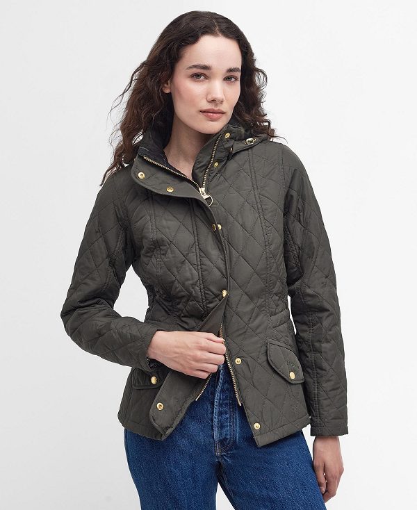 Barbour Millfire Quilted Jacket Olive/Classic | BABO89347