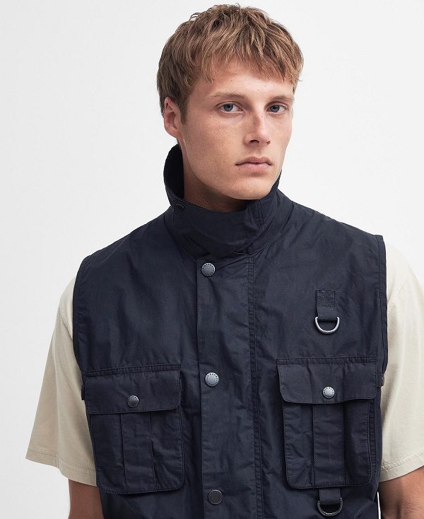 Barbour Modified Transport Vest Dark Navy | BABO87538