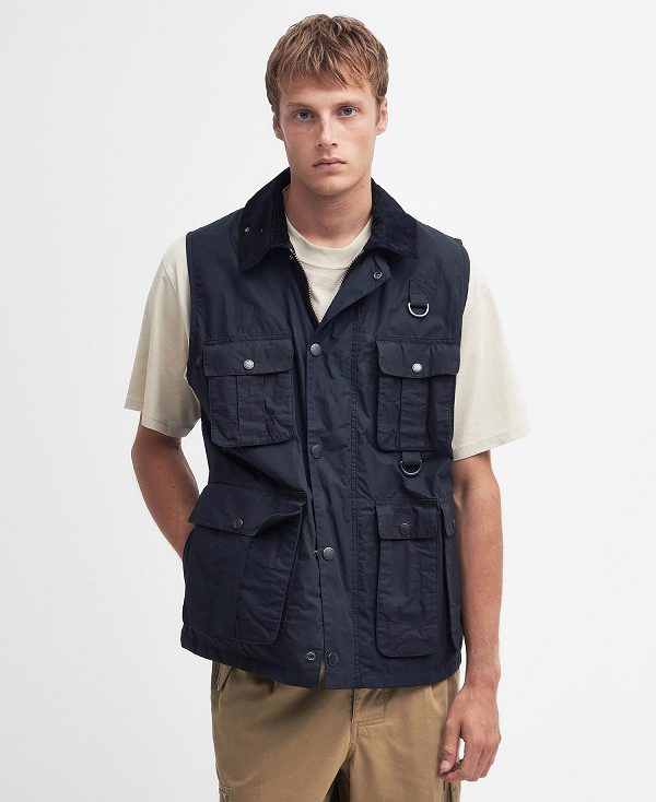 Barbour Modified Transport Vest Dark Navy | BABO87538