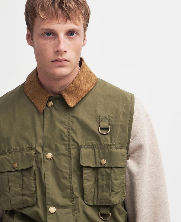 Barbour Modified Transport Vest Dusky Green | BABO87555