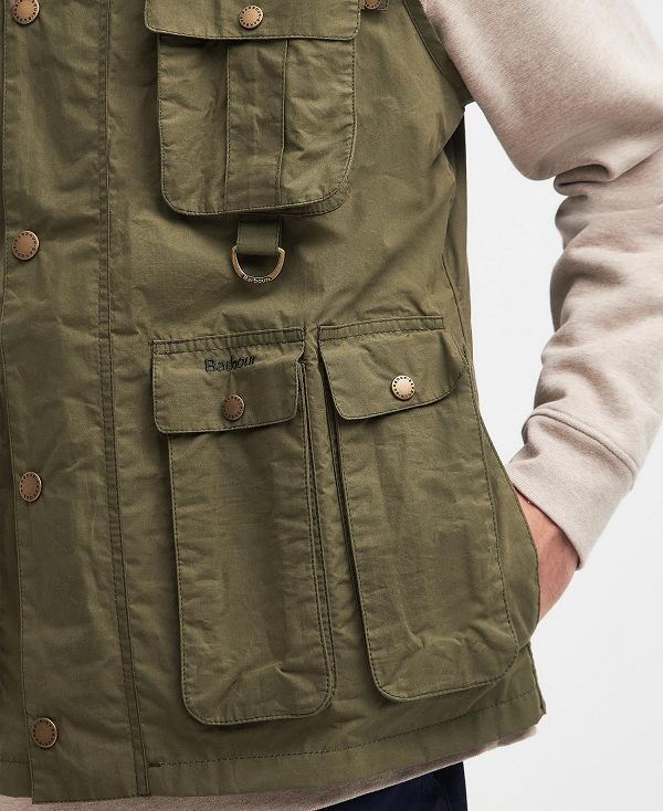 Barbour Modified Transport Vest Dusky Green | BABO87555