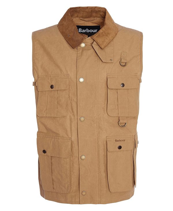 Barbour Modified Transport Vest Golden Khaki | BABO87550