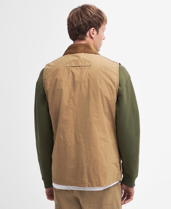 Barbour Modified Transport Vest Golden Khaki | BABO87550