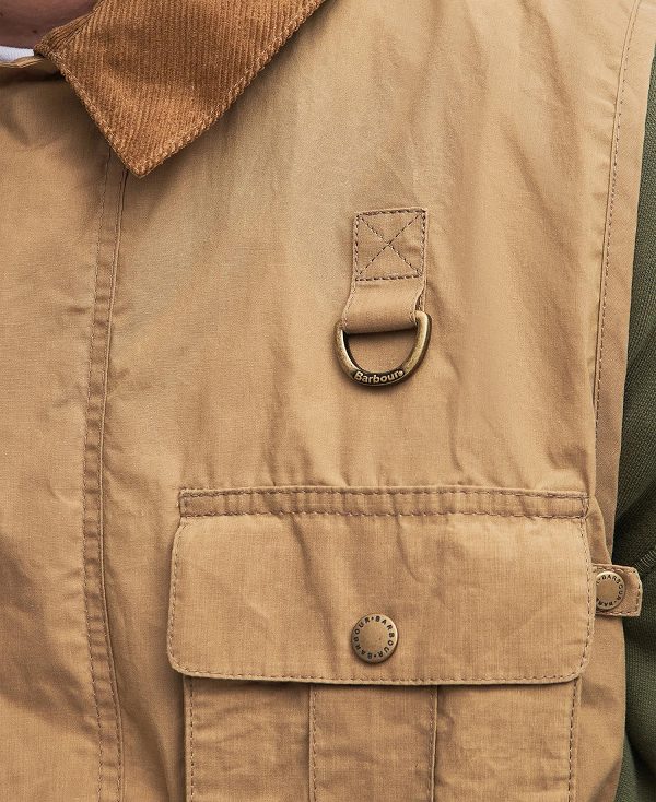 Barbour Modified Transport Vest Golden Khaki | BABO87550