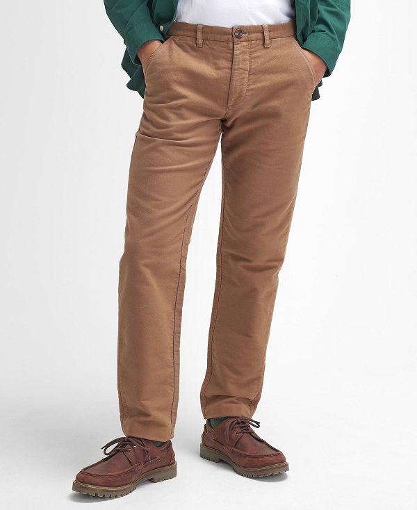 Barbour Moleskin Tailored Trousers Sandstone | BABO88836