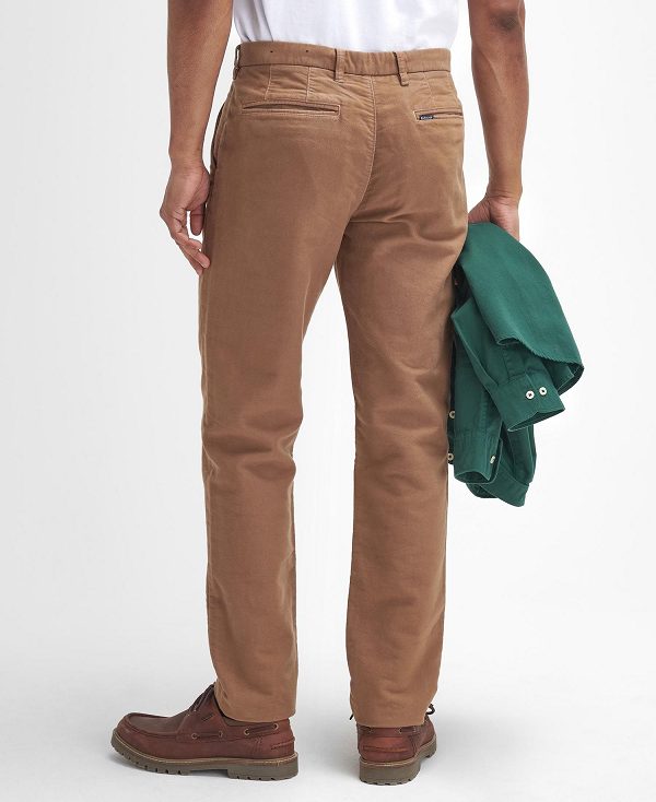 Barbour Moleskin Tailored Trousers Sandstone | BABO88836