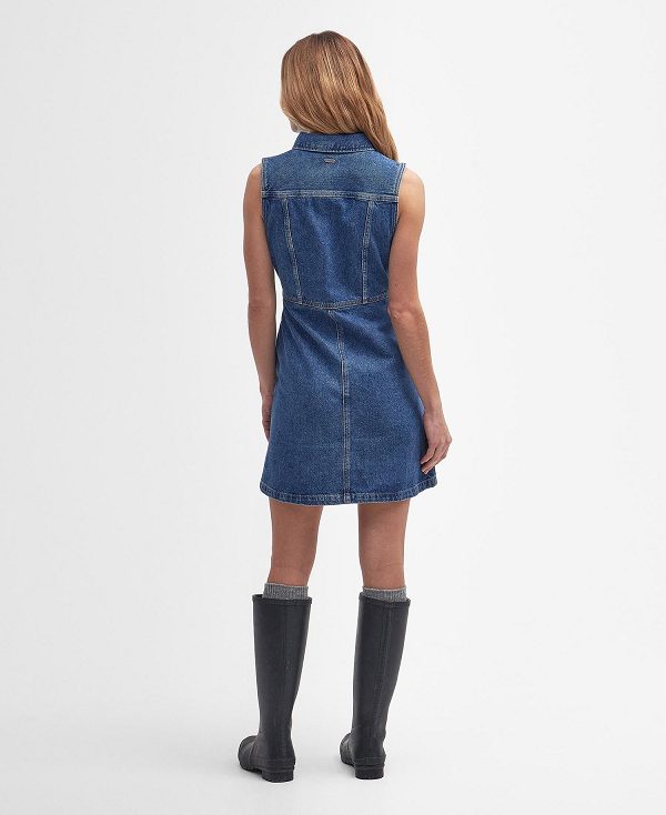 Barbour Molly Denim Mini Dress Authentic | BABO89621