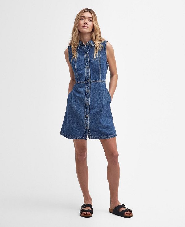 Barbour Molly Denim Mini Dress Authentic | BABO89621