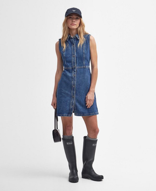 Barbour Molly Denim Mini Dress Authentic | BABO89621