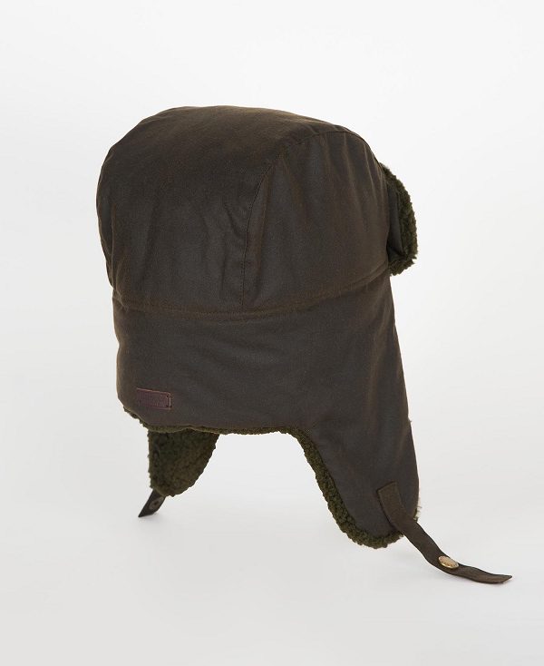 Barbour Morar Wax Trapper Hat Oliveand Explore The Full Range Of Trappers | BABO89048