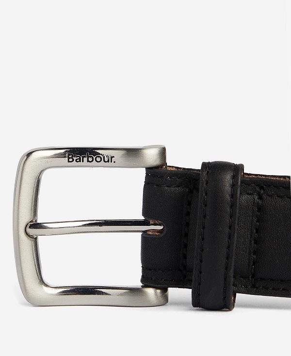 Barbour Moray Leather Belt Classic Black | BABO88952