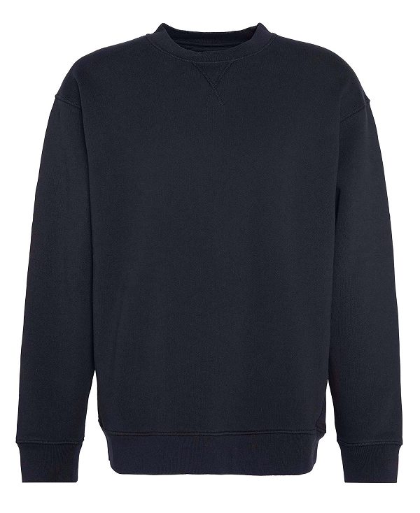 Barbour Mosely Oversized Sweatshirt Black | BABO88630