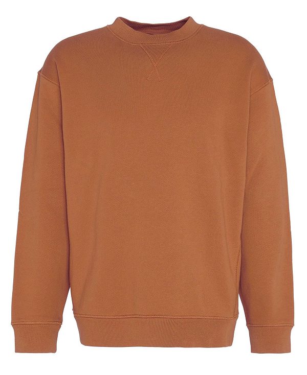 Barbour Mosely Oversized Sweatshirt Cinnamon | BABO88492