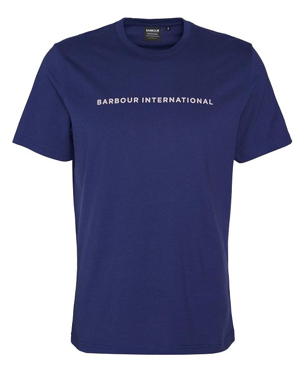 Barbour Motored T-shirt Navy | BABO88331