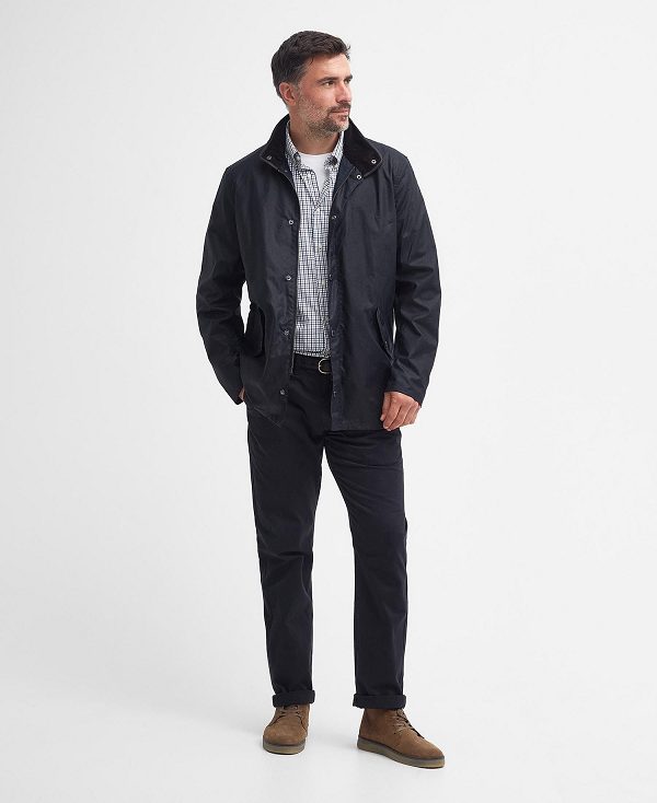 Barbour Mowden Waxed Jacket Classic Navy | BABO87207