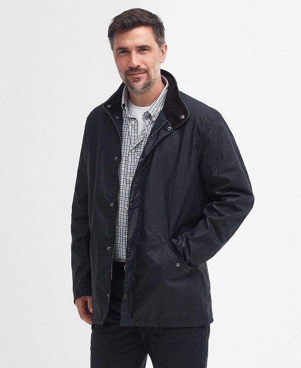 Barbour Mowden Waxed Jacket Classic Navy | BABO87207