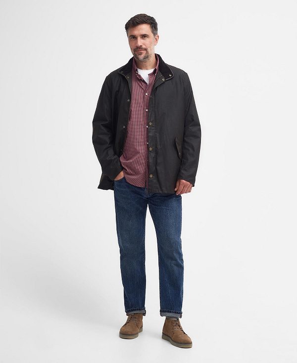 Barbour Mowden Waxed Jacket Olive | BABO87205