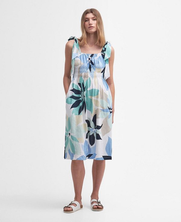 Barbour Nadia Floral Midi Dress Multi | BABO89582