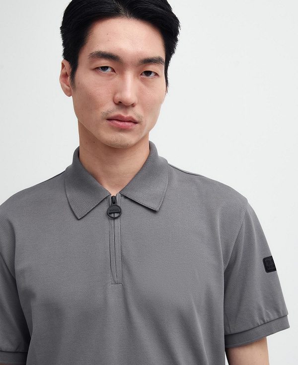 Barbour Nara Pique Polo Shirt Gargoyle | BABO88077