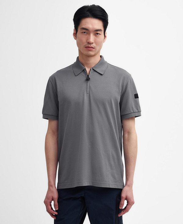 Barbour Nara Pique Polo Shirt Gargoyle | BABO88077