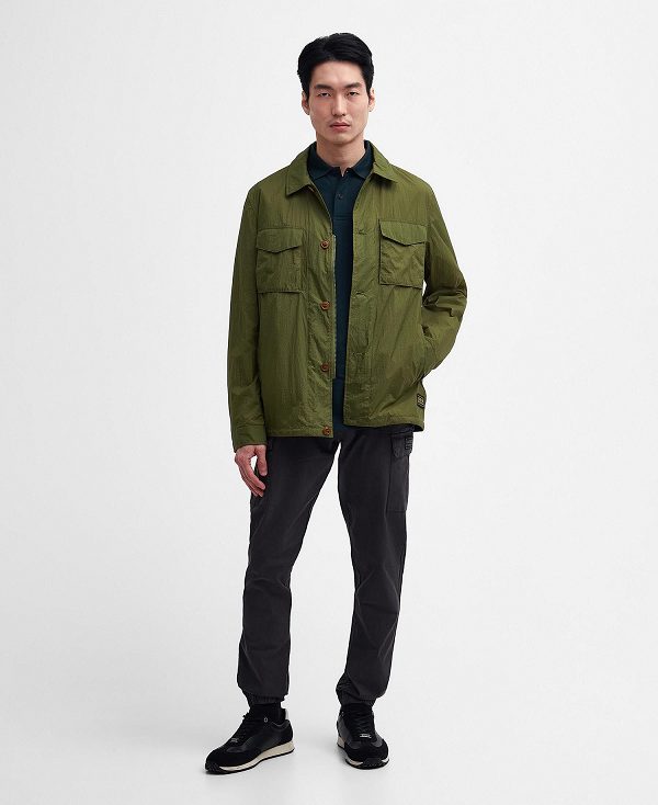 Barbour Neale Overshirt Olive Branch | BABO87470