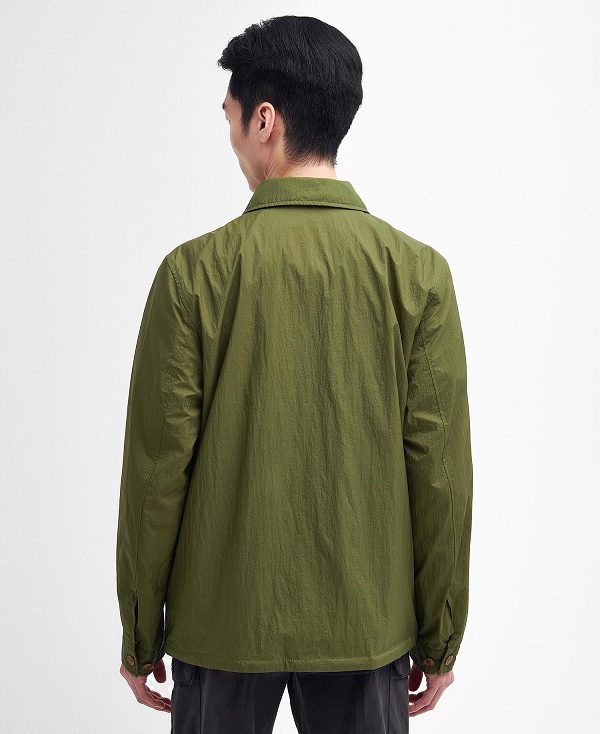 Barbour Neale Overshirt Olive Branch | BABO87470