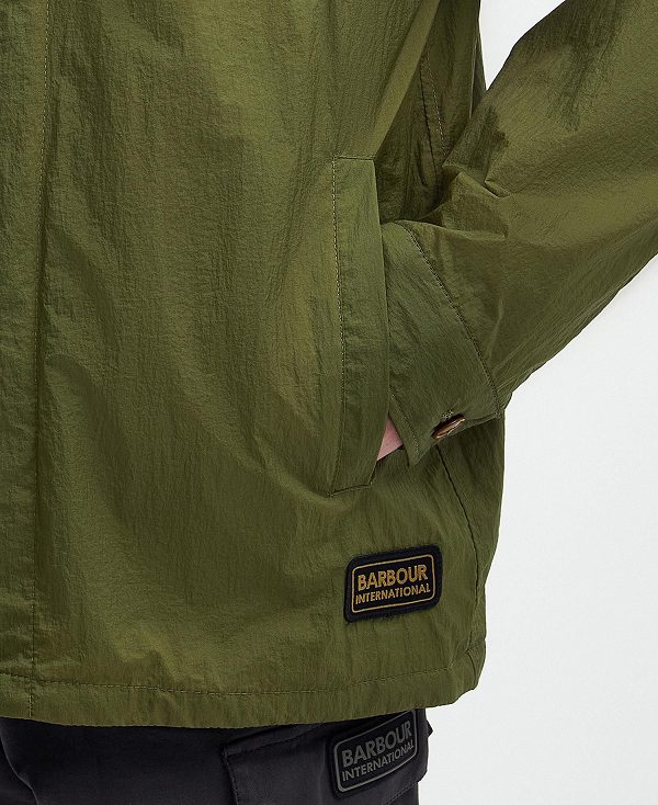 Barbour Neale Overshirt Olive Branch | BABO87470