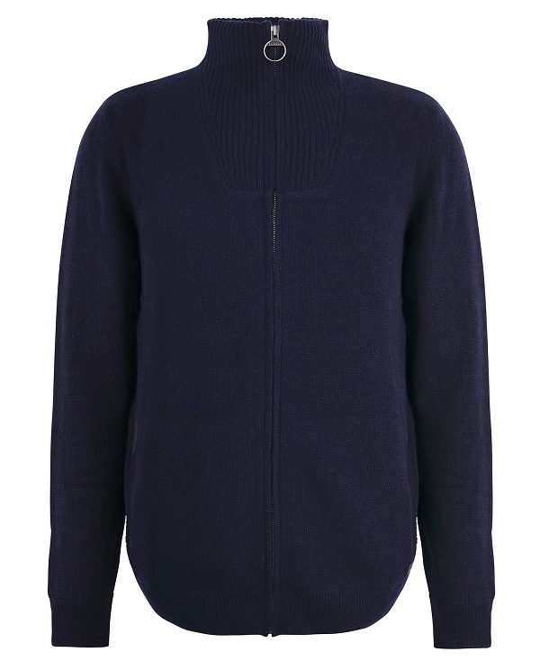 Barbour Nelson Essential Full-zip Jumper Classic Navy | BABO88583