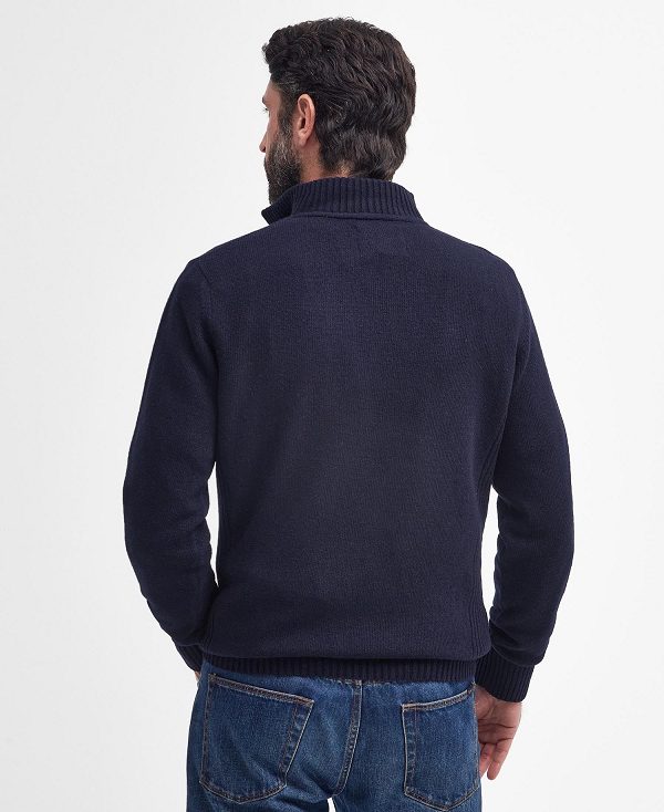 Barbour Nelson Essential Half-zip Jumper Navy | BABO88572