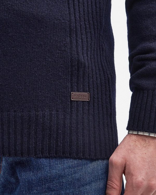 Barbour Nelson Essential Half-zip Jumper Navy | BABO88572