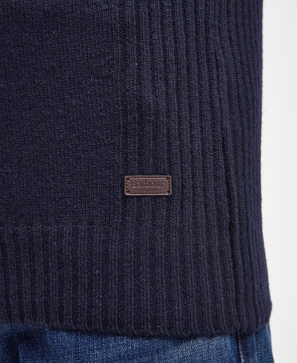 Barbour Nelson Essential Half-zip Jumper Navy | BABO88572