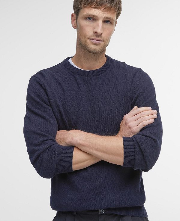 Barbour Nelson Essential Sweatshirt Navy | BABO88523