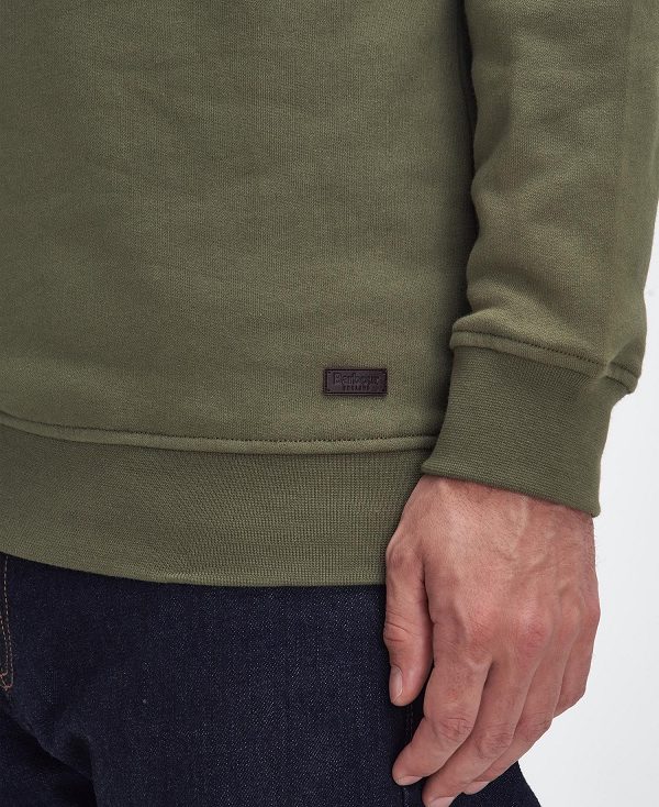 Barbour Nelson Half-zip Sweatshirt Green | BABO88637