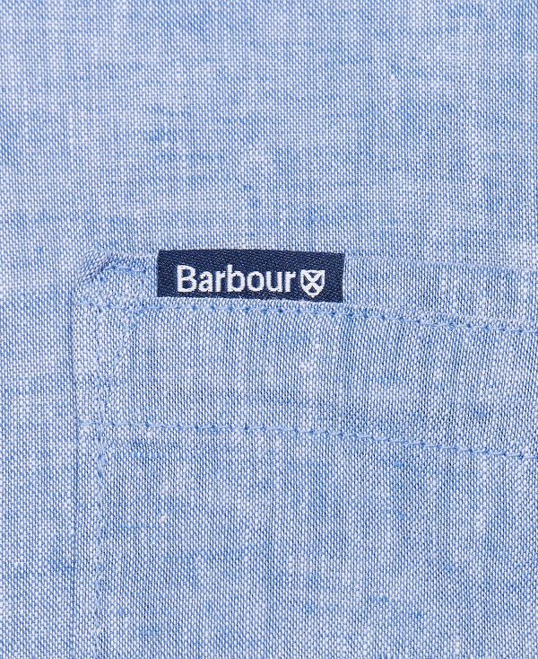 Barbour Nelson Tailored Long-sleeved Shirt White | BABO87620