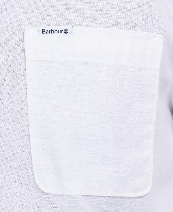 Barbour Nelson Tailored Long-sleeved Shirt White | BABO87628