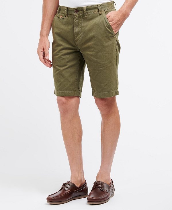 Barbour Neuston Twill Short Ivy Green | BABO88740