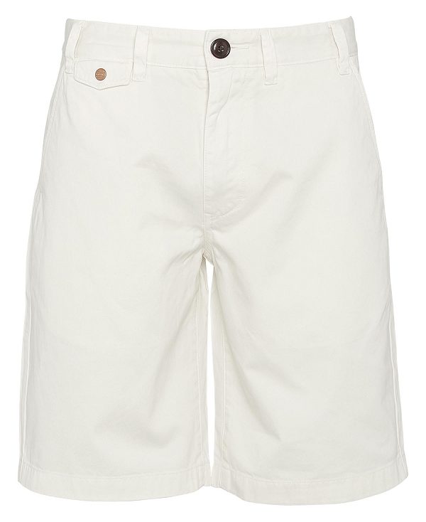 Barbour Neuston Twill Shorts Whisper White | BABO88781