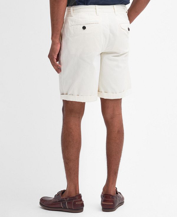 Barbour Neuston Twill Shorts Whisper White | BABO88781