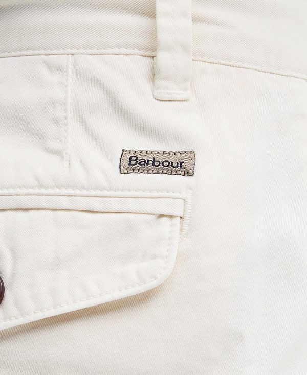 Barbour Neuston Twill Shorts Whisper White | BABO88781