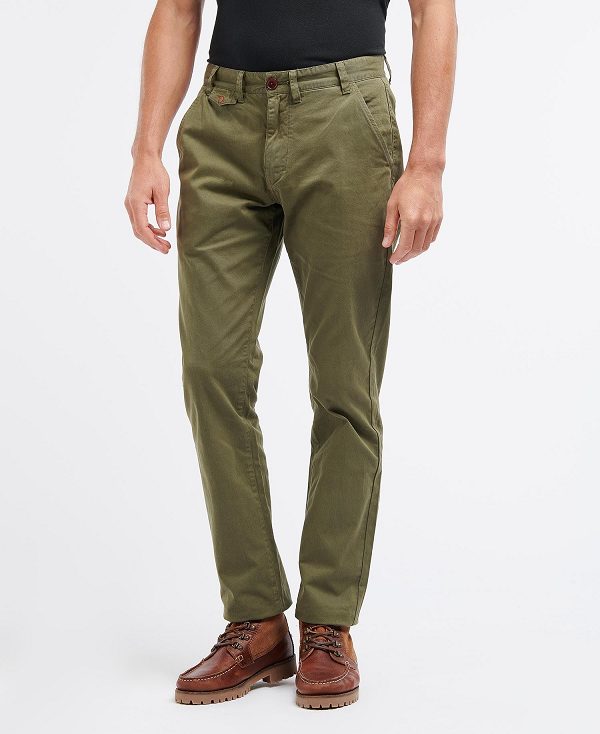 Barbour Neuston Twill Trousers Ivy Green | BABO88752