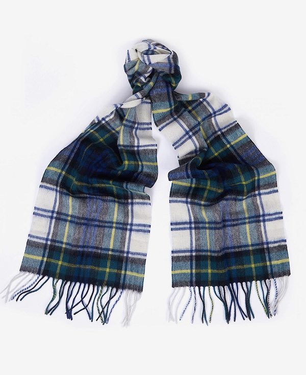 Barbour New Check Tartan Scarf Dk Mackenzie | BABO89079