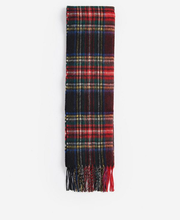 Barbour New Check Tartan Scarf Dk Mackenzie | BABO89087