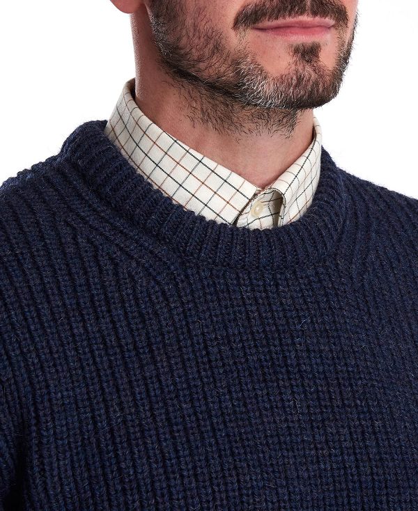 Barbour New Tyne Jumper Navy | BABO88553