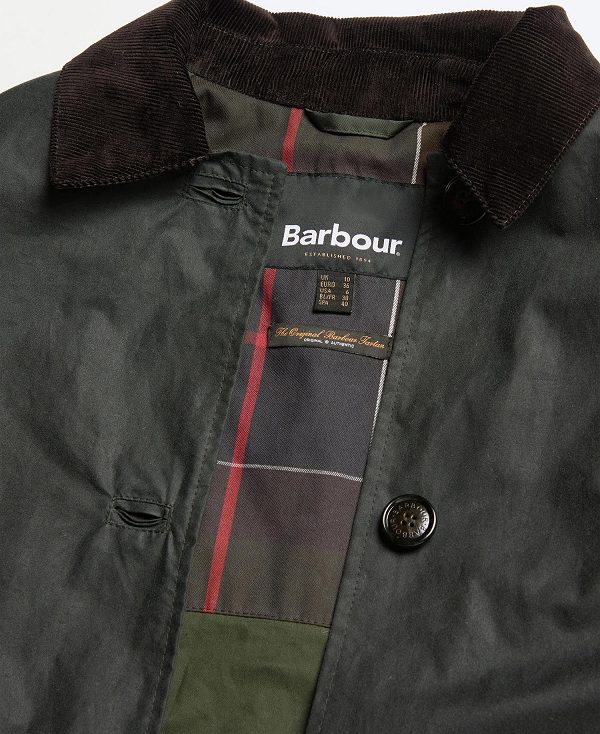 Barbour Newholm Waxed Jacket Sage/Classic | BABO89191