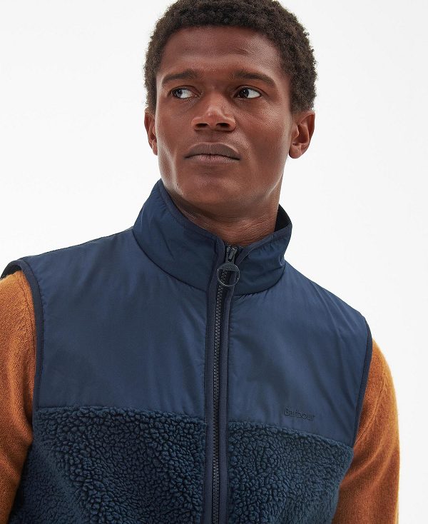 Barbour Newlan Fleece Gilet Navy | BABO88727