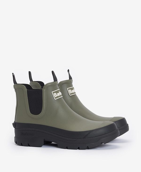 Barbour Nimbus Ankle Wellingtons Olive/Black | BABO89935