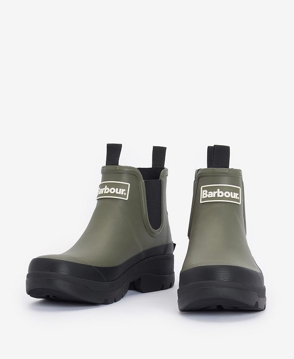 Barbour Nimbus Ankle Wellingtons Olive/Black | BABO89935