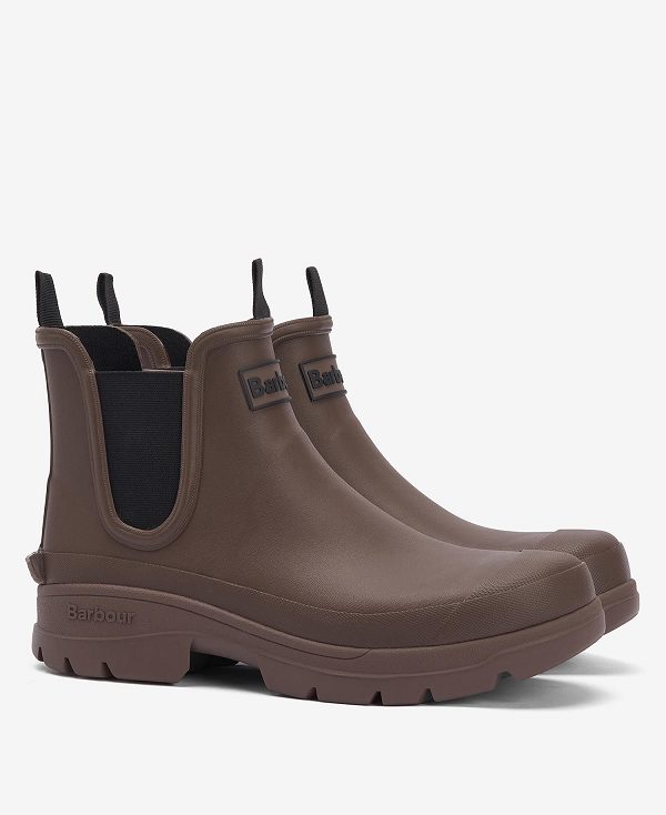 Barbour Nimbus Wellingtons Dark Sand | BABO88924