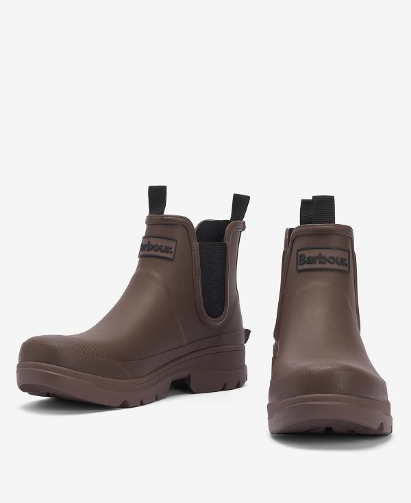 Barbour Nimbus Wellingtons Dark Sand | BABO88924