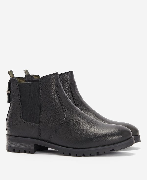 Barbour Nina Chelsea Boots Black | BABO89858